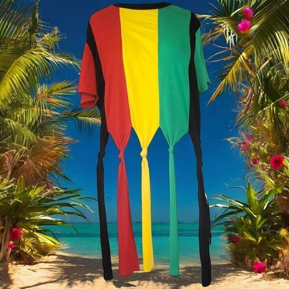 Jaimacan color panels fluttery ties top - Picture 2 of 4